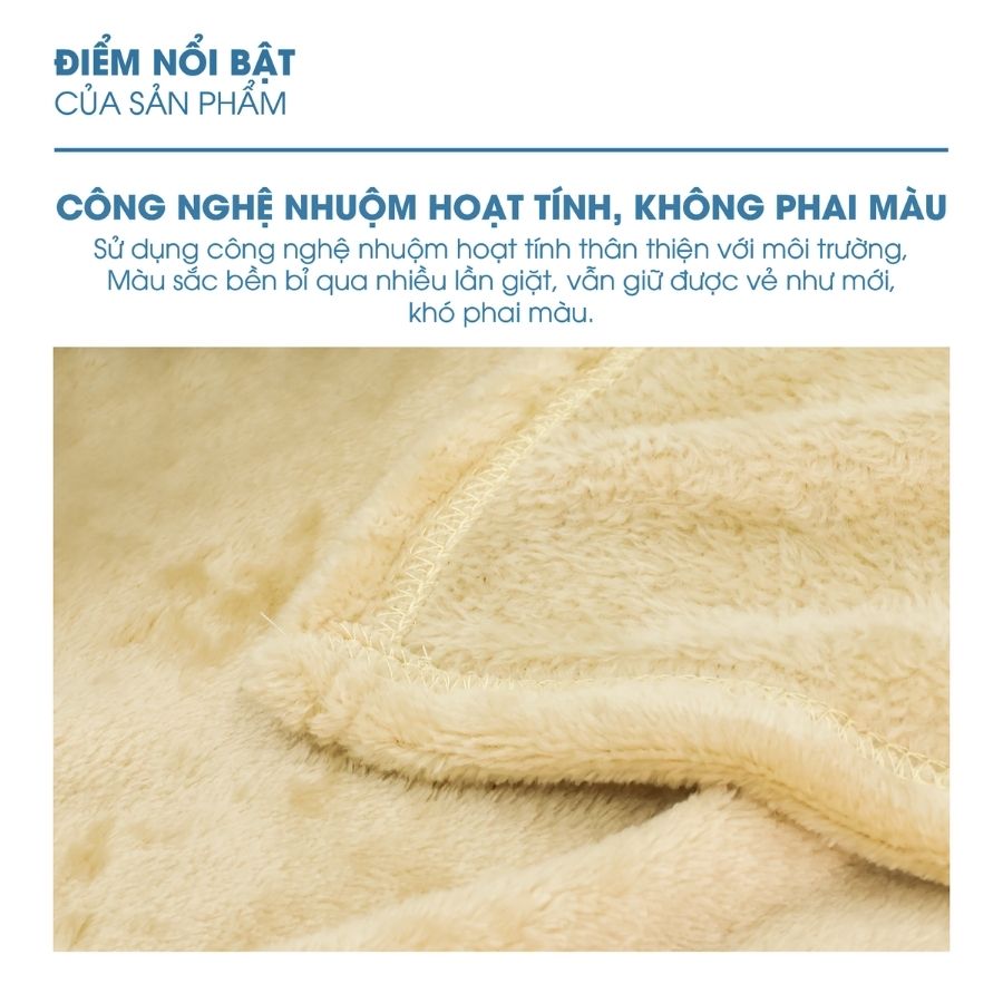 Mô tả Mền tuyết NIN House siêu mềm mịn 100% Microfiber - Soybean vàng nhạt (nhiều kích cỡ) - 9
