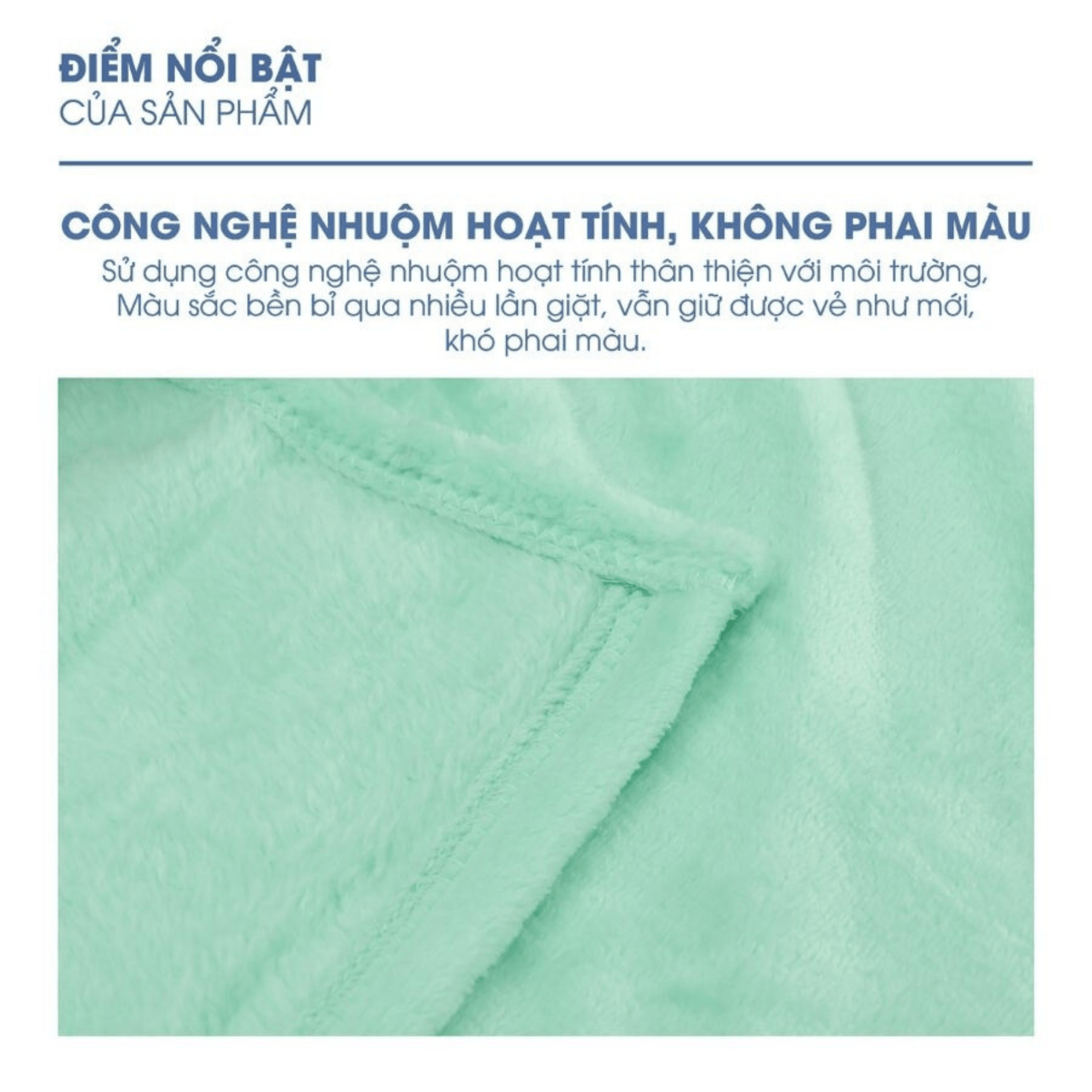 Mô tả Mền tuyết NIN siêu mềm mịn 100% Microfiber - Mint (nhiều kích cỡ) - 4