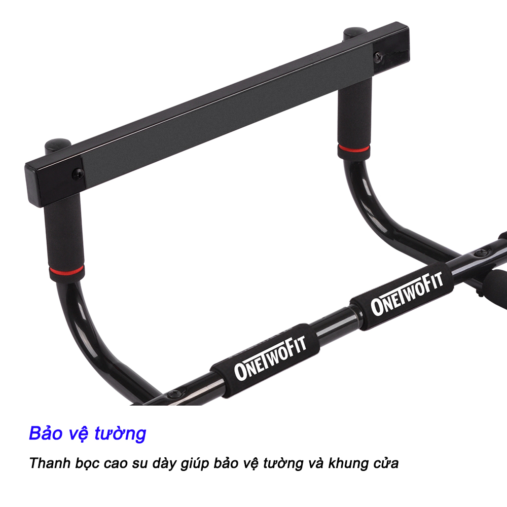Mô tả OneTwoFit thanh tập xà đơn Pull Up Bar Chin Up Bar Multi-Grip Body Workout Bar - 2