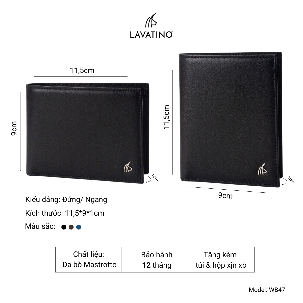 Mô tả Set Ví Thắt Lưng Da Nam Fullbox Chính Hãng Lavatino  PATRICK 47 - T04 - 1