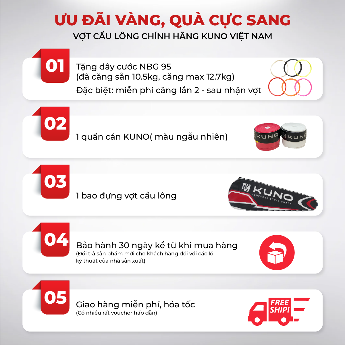 Mô tả Vợt cầu lông Kuno Super Linght K88 thiết kế siêu nhẹ dành cho người mới chơi - 1