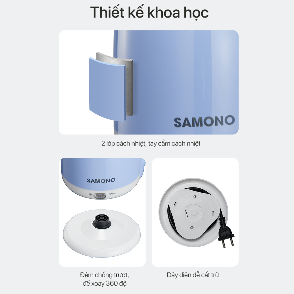Ấm đun nước SAMONO SW-EKW18