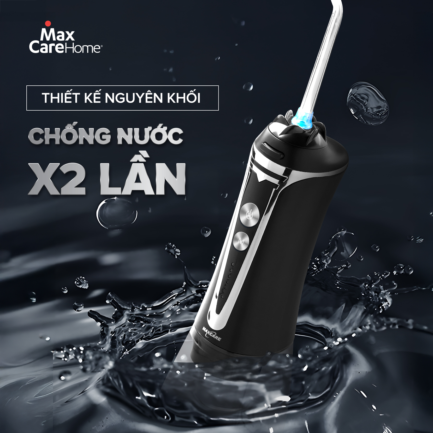 Mô tả Máy Tăm Nước Cầm Tay Công Nghệ Nhật Bản Maxcare Max468Prime 5 Chế Độ, Thiết Kế Nguyên Khối 300ml - 9