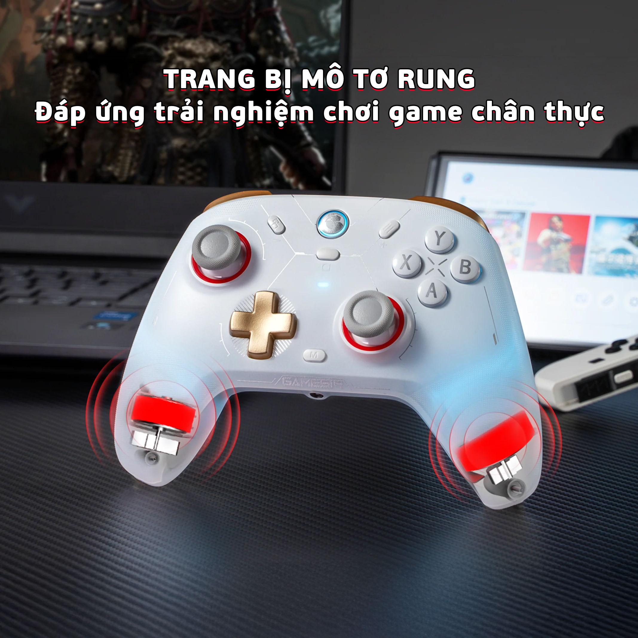 Tay cầm GameSir Cyclone 2 hỗ trợ Macro, Phím Cơ, Polling Rate 1000Hz ...