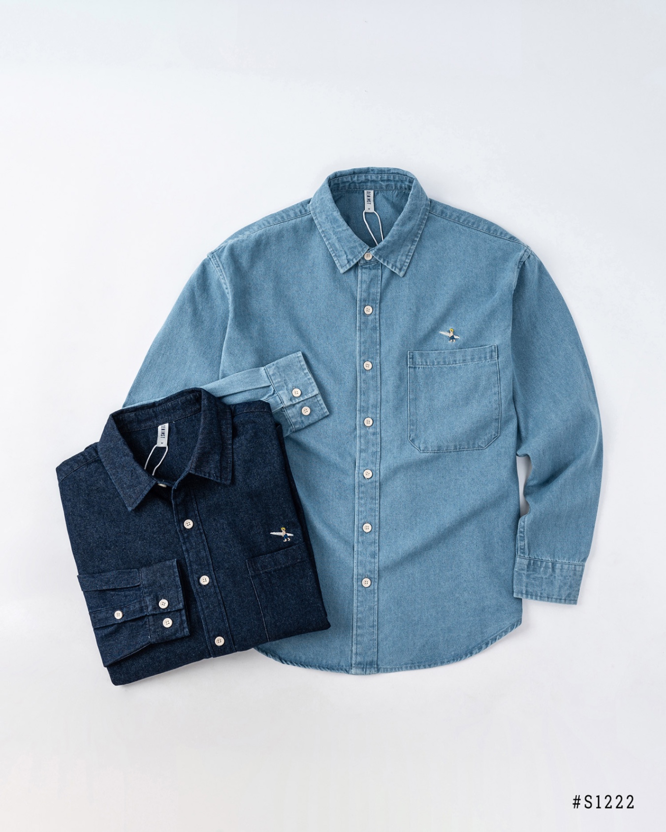 Áo Sơ Mi Nam Denim VÁN DNST S1222