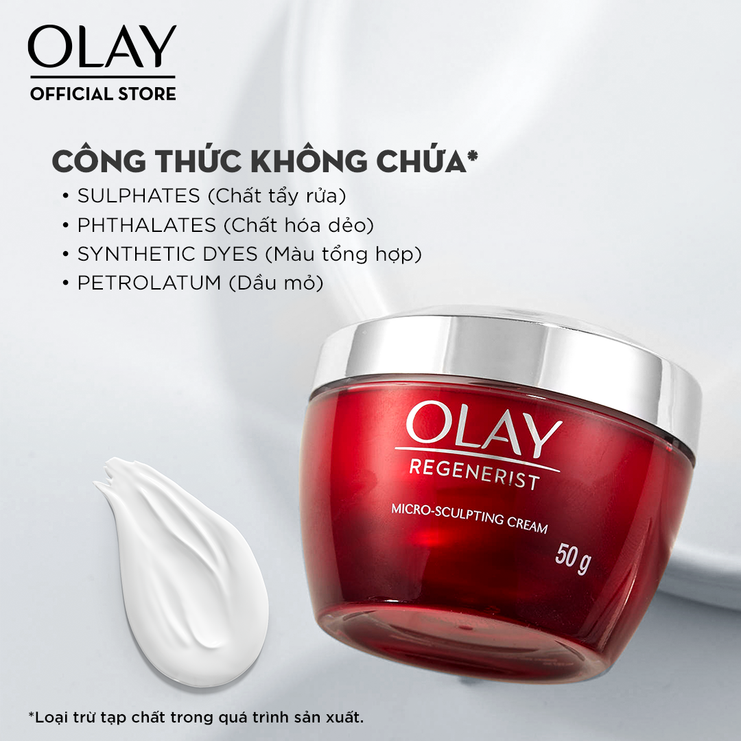 Mô tả Kem Dưỡng Ẩm OLAY REGENERIST Ban Đêm Căng Mướt, Sáng Khỏe & Phục Hồi Dấu Hiệu Lão Hóa 50G - 4