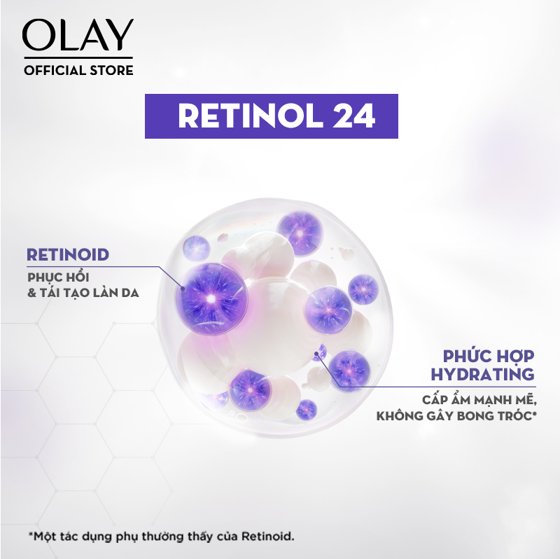 Mô tả Kem Dưỡng Ẩm OLAY RETINOL24 Giúp Mờ Nếp Nhăn 50G - 2