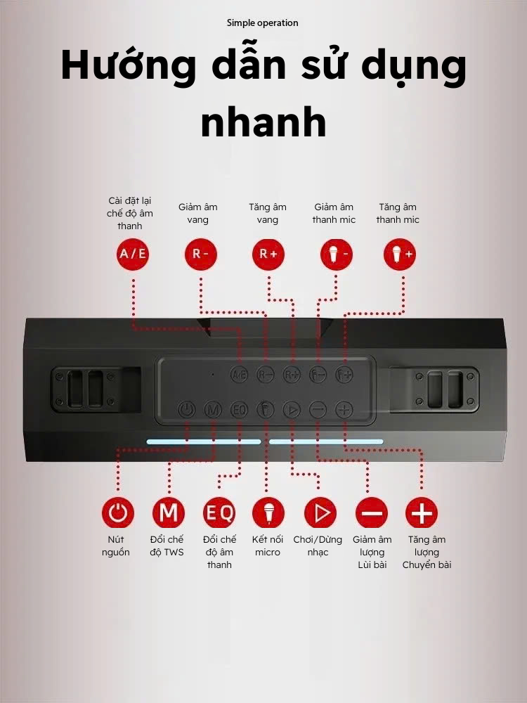 Các cổng kết nối Loa SODLK S520