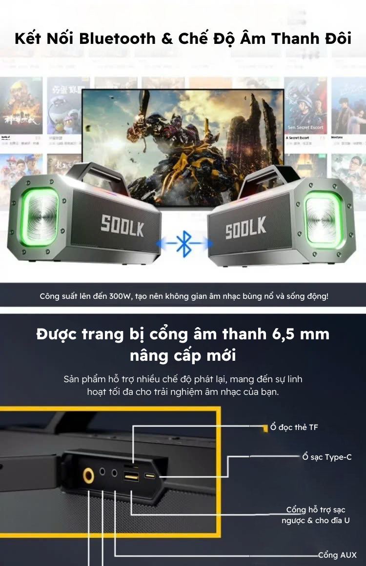 Loa SODLK S520 góc chụp