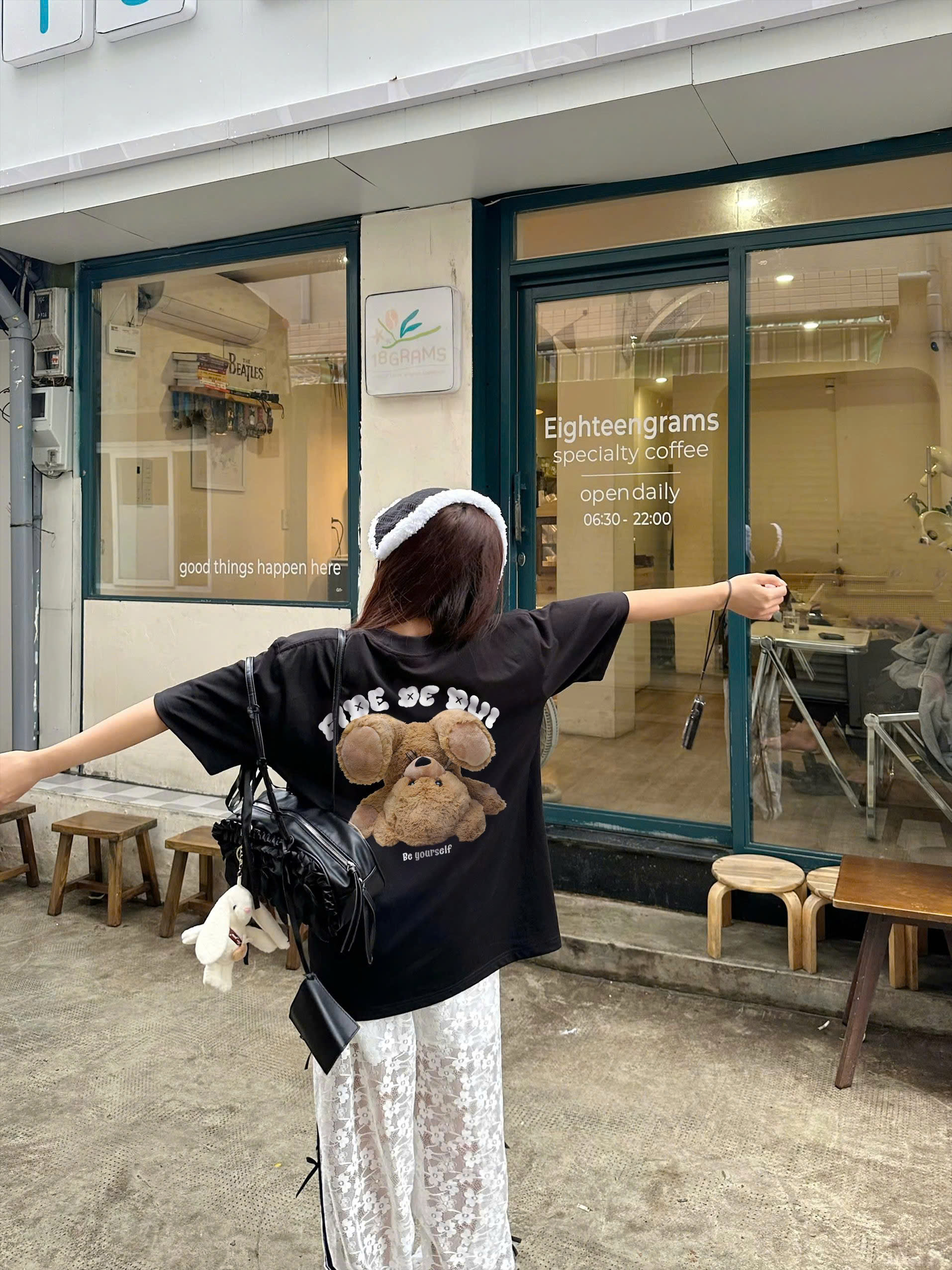 Mô tả Áo thun FIDE Teddy phông unisex form rộng local brand nam nữ cổ tròn oversize - AT128 - 1