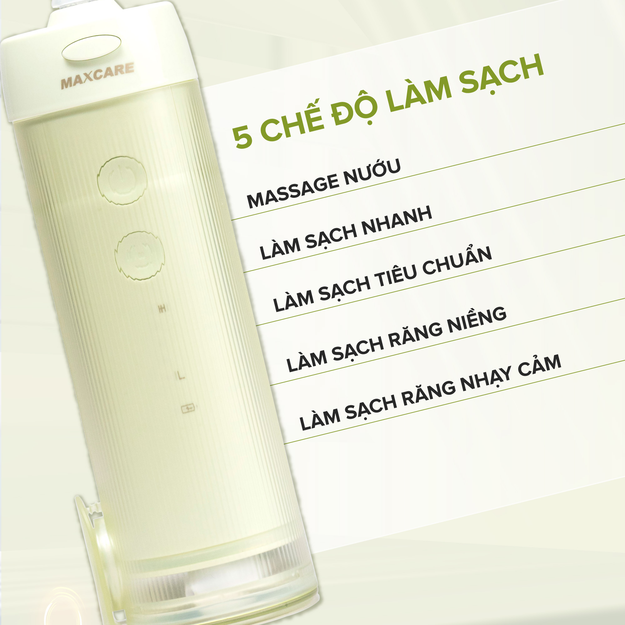 Mô tả Máy tăm nước cầm tay Maxcare gồm 5 mẫu máy tăm nước gấp gọn & tăm nước mini 200ml,300ml Nhật Bản - 9