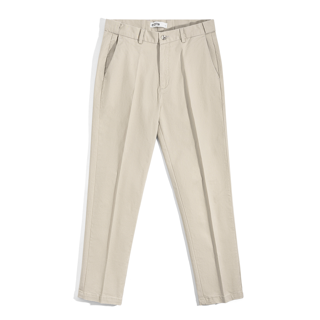 Mô tả Quần Dài Nam Cao Cấp Regular Chinos Kaki 3 Màu Lựa Chọn By Cotton - 1