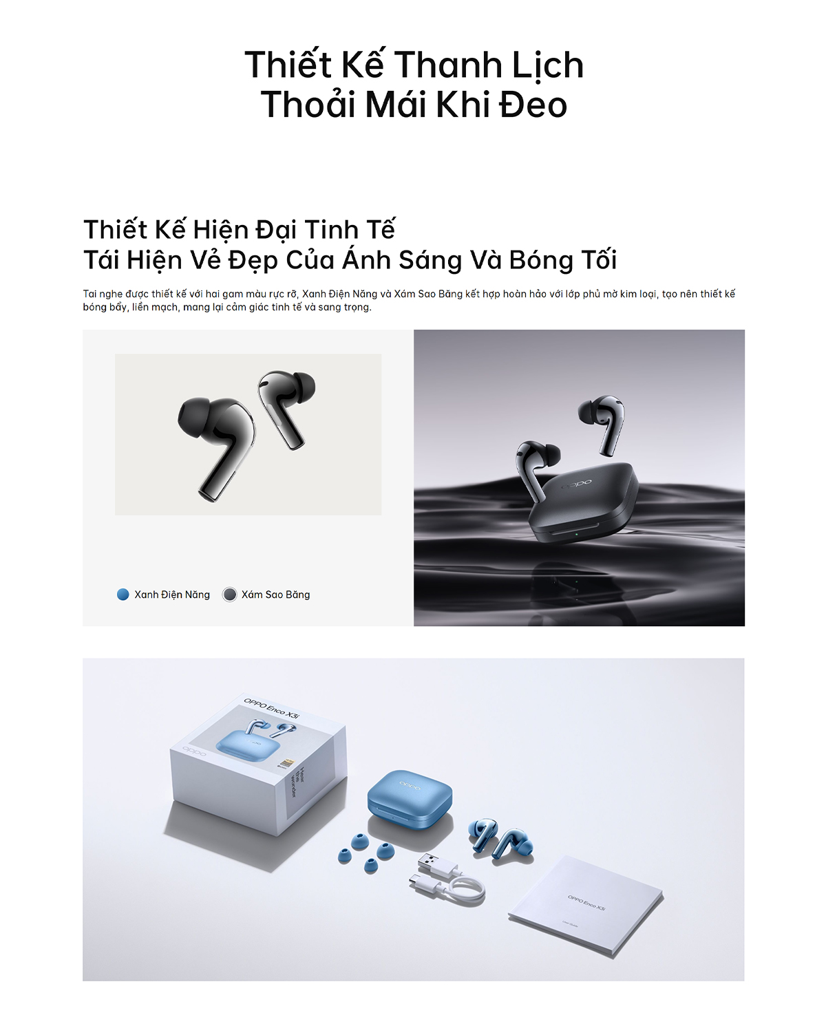 Mô tả Tai nghe Bluetooth không dây TWS OPPO Enco X3i | Chống ồn chủ động | Âm chuẩn phòng thu - Hàng chính hãng - 8