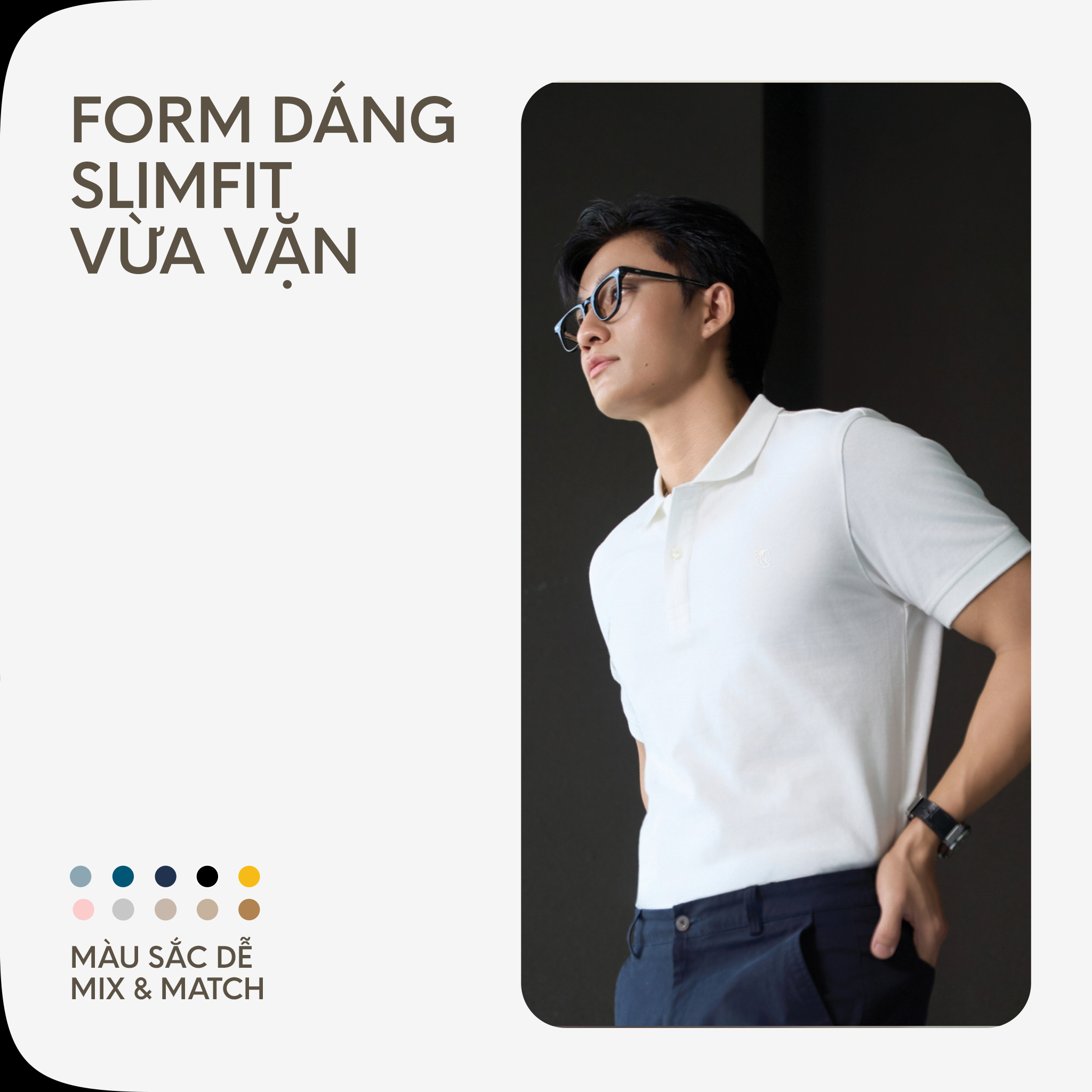 Mô tả Áo Thun Polo Nam Cao Cấp Basic Pique Ver 2 Multi Color By Cotton - 8
