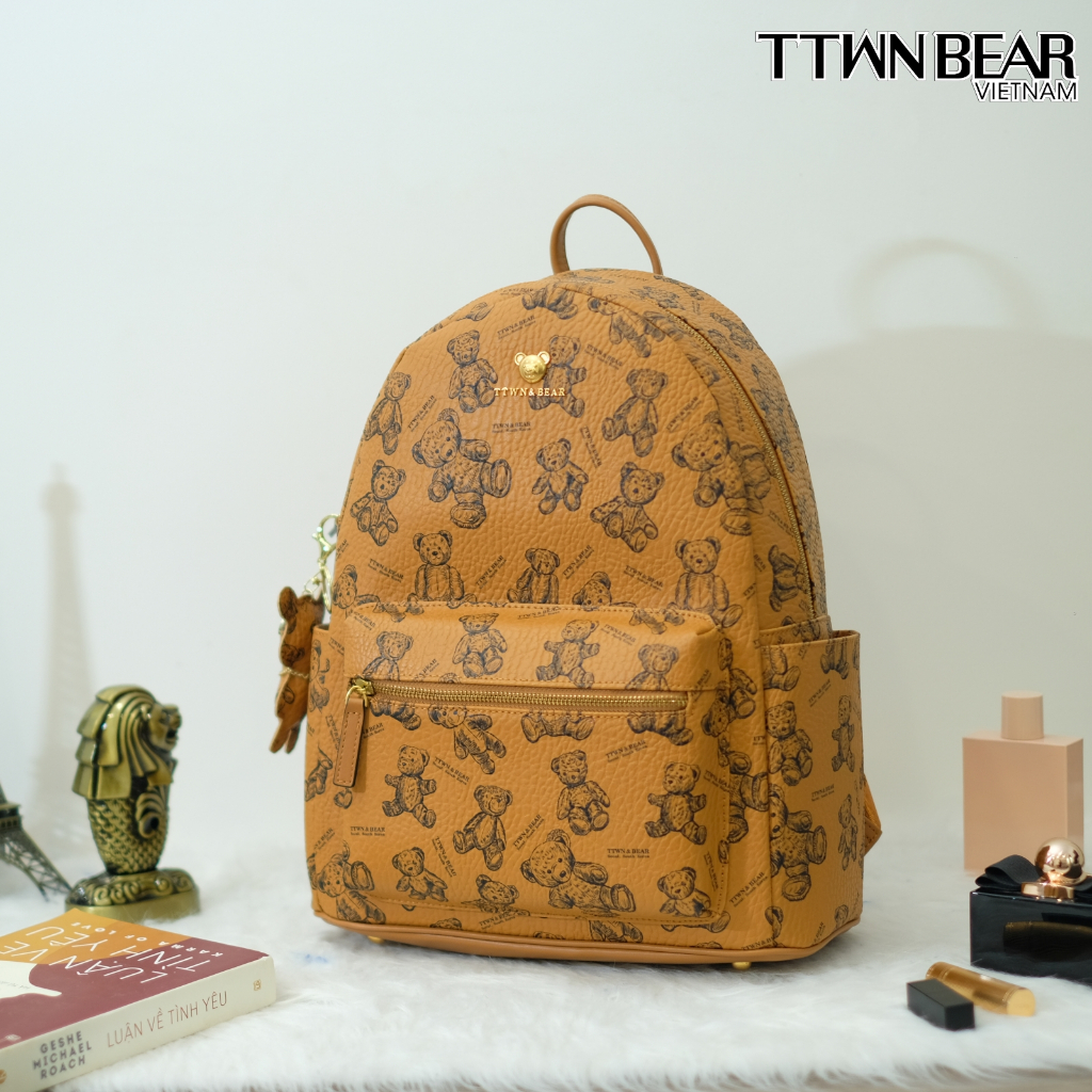 Mô tả Balo TTWN BEAR chính hãng - TN3209 da pvc 3 ngăn đi làm, đi học, đi chơi - 2