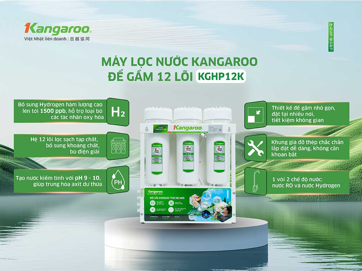 Ưu điểm Máy Lọc Nước Kangaroo KGHP12K