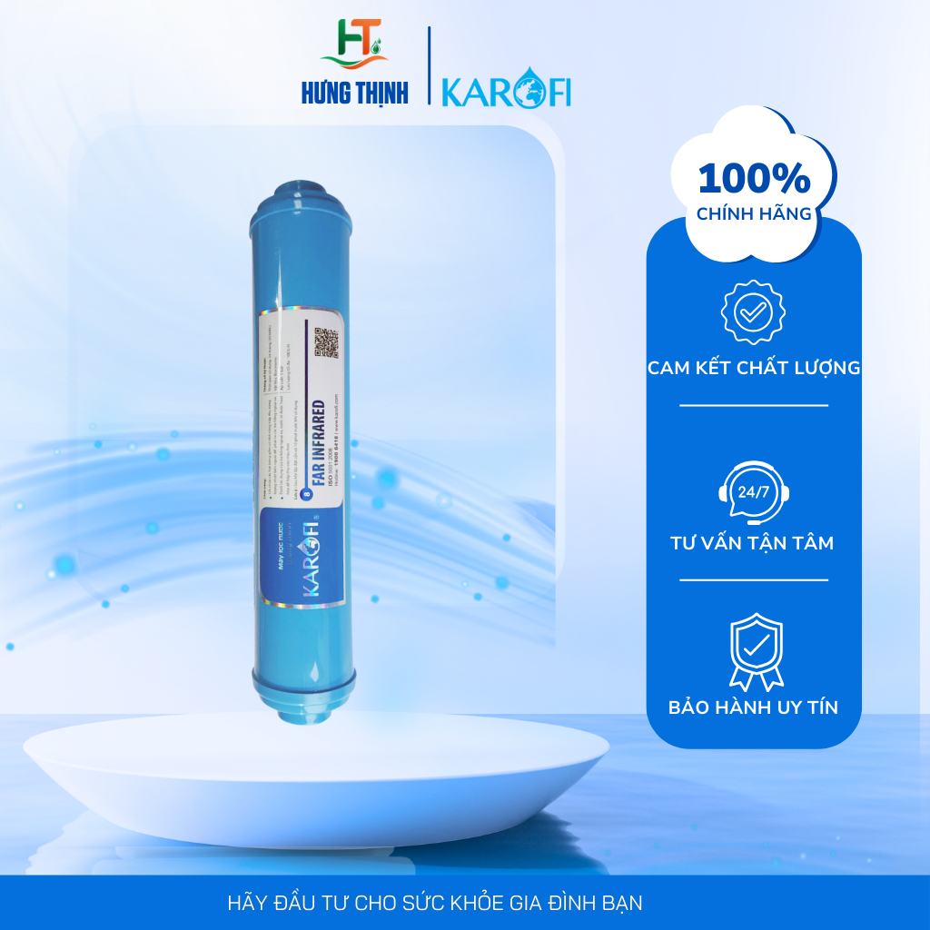 Mô tả Lõi lọc Karofi số 8 Lõi Nano Silver Plus (Lõi Hồng ngoại) Chống Tái Nhiễm Khuẩn - Hàng Chính Hãng - 1