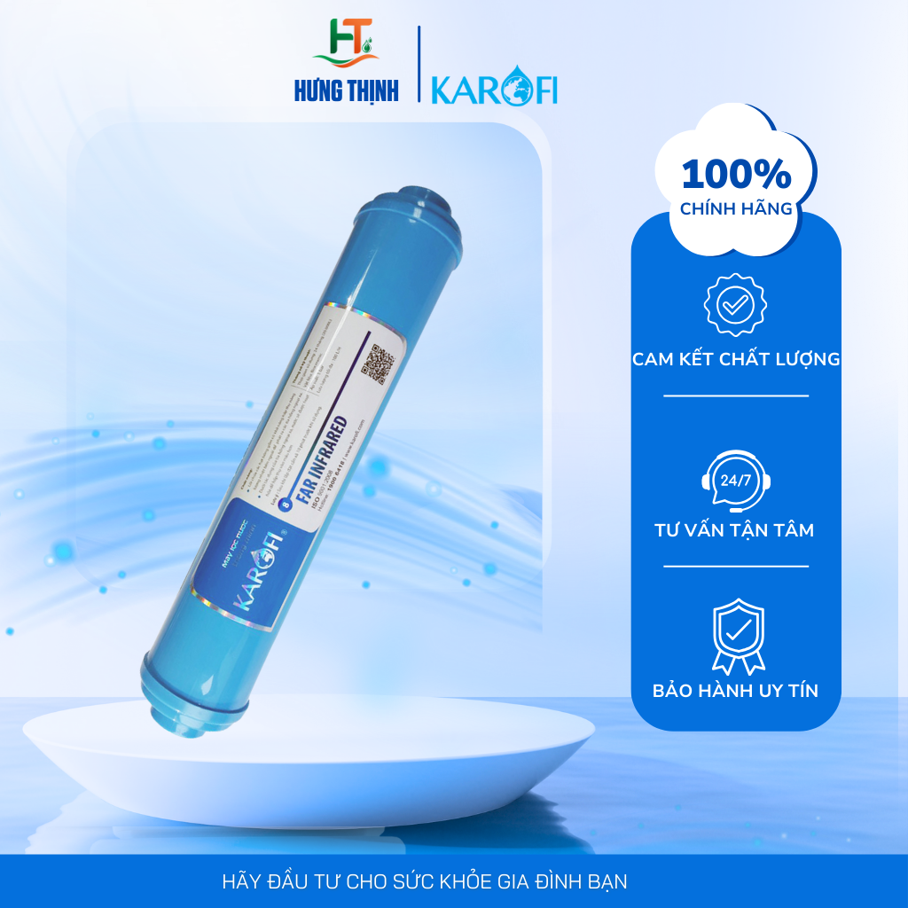 Mô tả Lõi Lọc Karofi Số 9 (Lõi Nano Silver) Hỗ Trợ Tăng Chỉ Số pH, Tạo Nước Kiềm Tính Giúp Trung Hoà Axit - 1