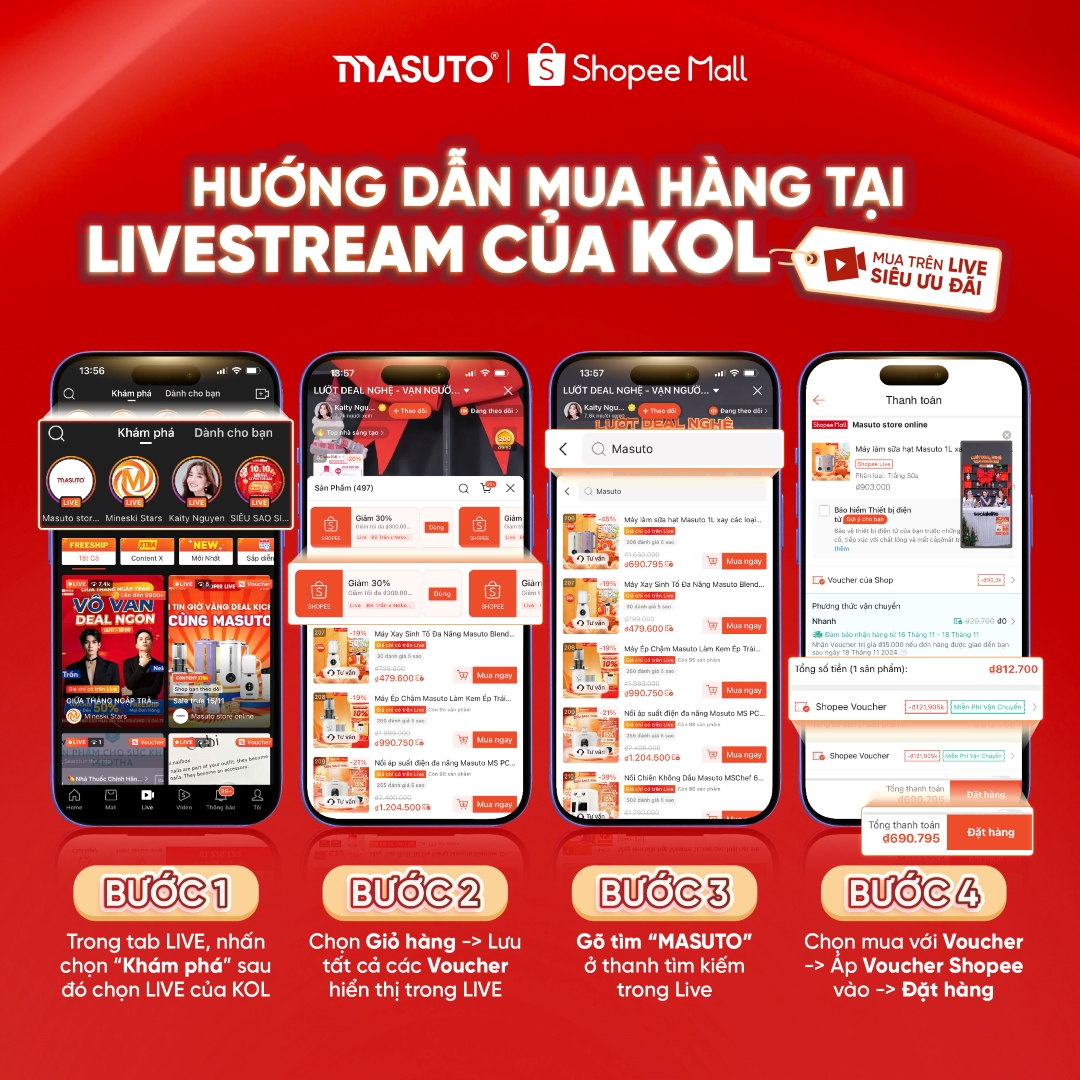 Máy Ép Chậm Masuto MSJuice Ép Nguyên Quả