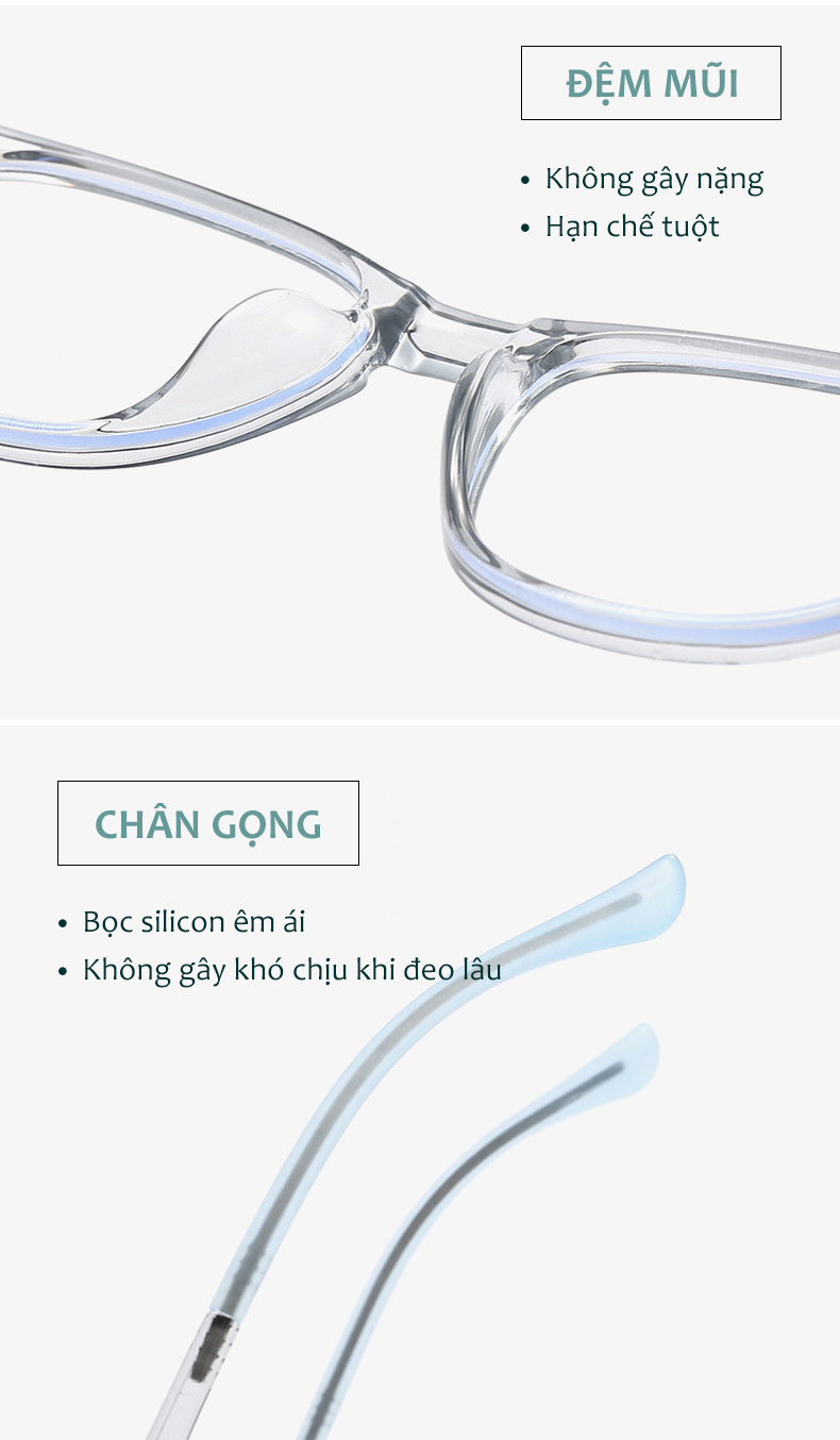 Mô tả Kính Chống Ánh Sáng Xanh Trẻ Em AORON 4-10 Tuổi Gọng Chống Gãy Cho Bé Và Gái Giảm Mỏi Mắt Khi Dùng Máy Tính AK210 - 3