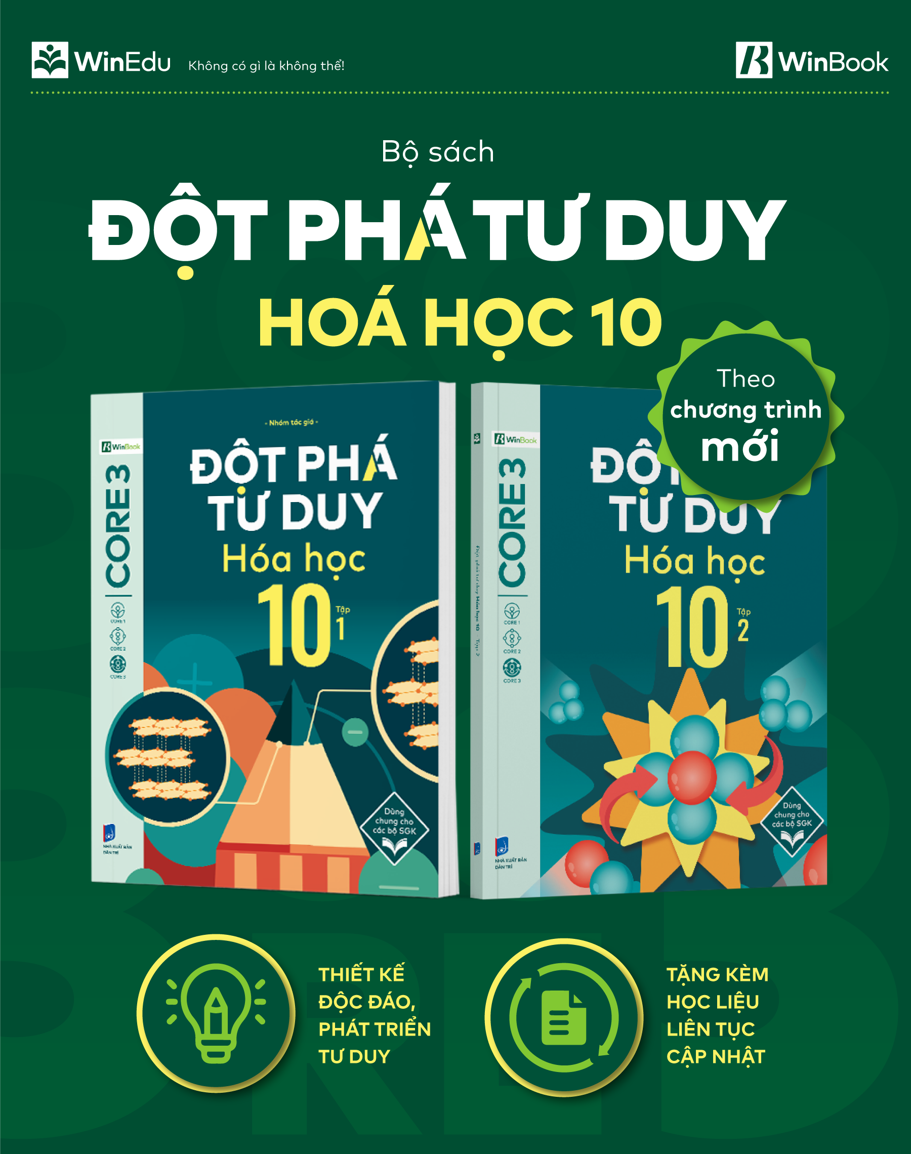 Mô tả Sách - Đột phá tư duy Hoá học 10 - Dùng chung cho các bộ SGK - 1