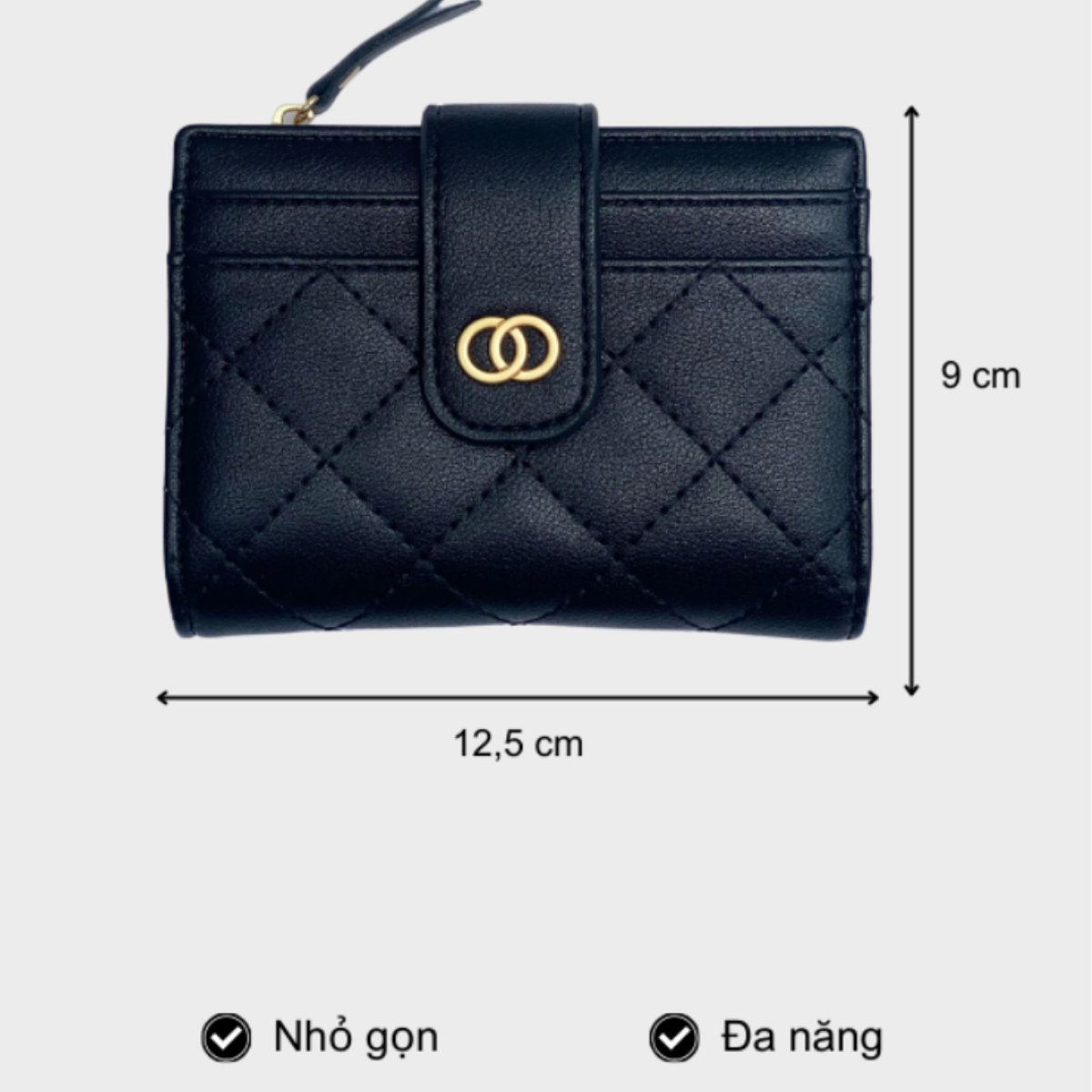 Mô tả Ví Nữ Ngắn Mini Cầm Tay Đựng Tiền TAILIAN Thời Trang Kẻ Caro Xinh Xắn Da Cao Cấp TL12 - 4