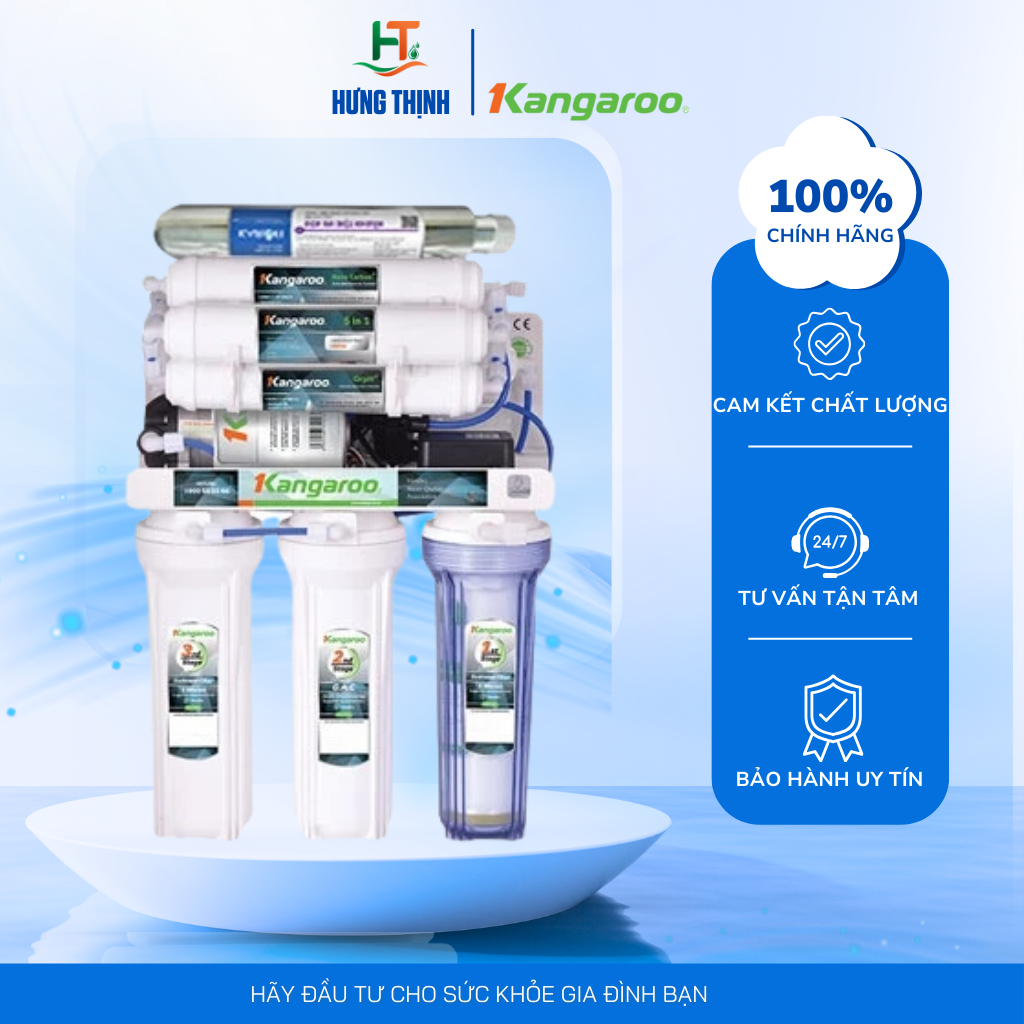 Mô tả Máy Lọc Nước Kangaroo Hydrogen KG100HG 10 Cấp Lọc, Không Vỏ -  Bảo Hành 24 Tháng - 1