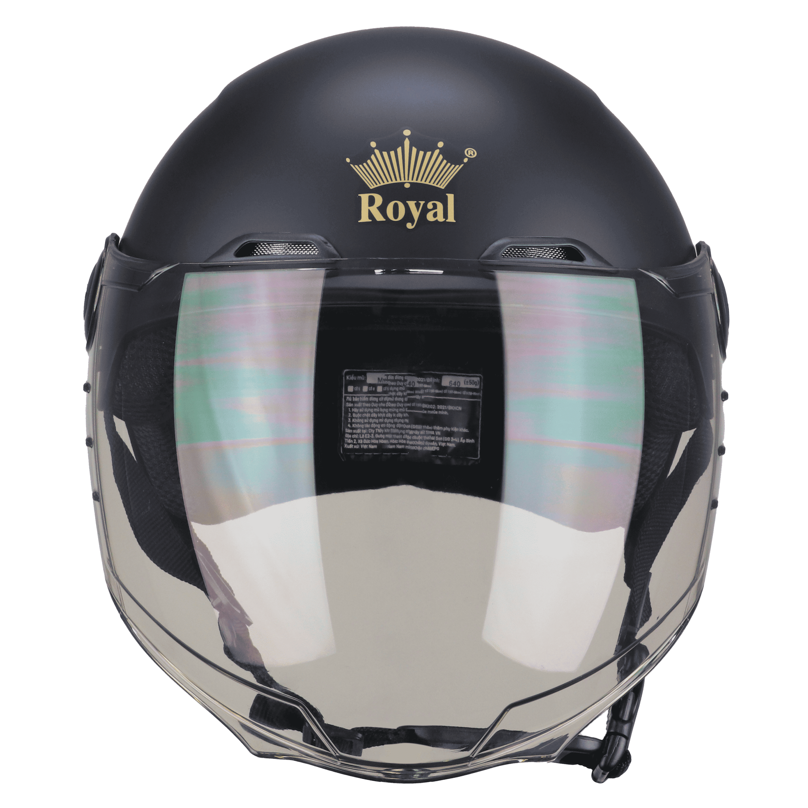 Mô tả Mũ bảo hiểm xe máy 1/2 Royal M555 có kính dài chính hãng freesize cho nam nữ đi xe máy tại Nón Trùm - 3