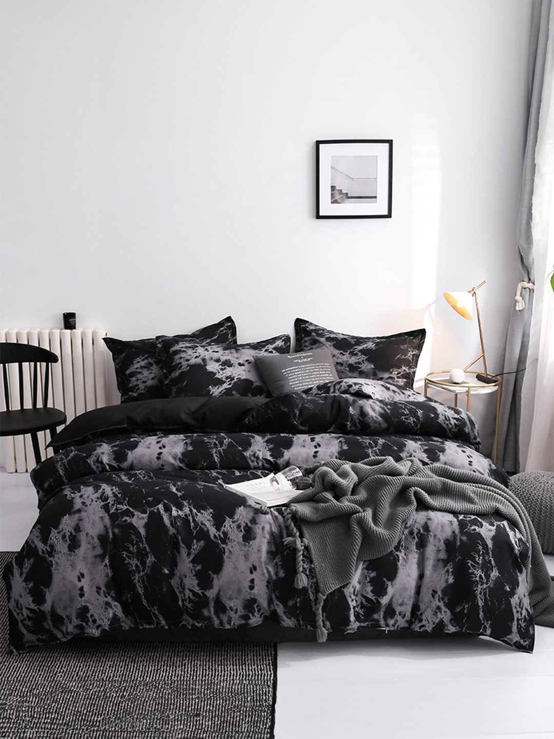 Mô tả Bộ chăn mền ga gối GONI CHILL họa tiết - Ga drap giường bo chun cao 4-25cm kích thước 1m, 1m2 ,1m4, 1m6, 1m8, 2m2 - 1