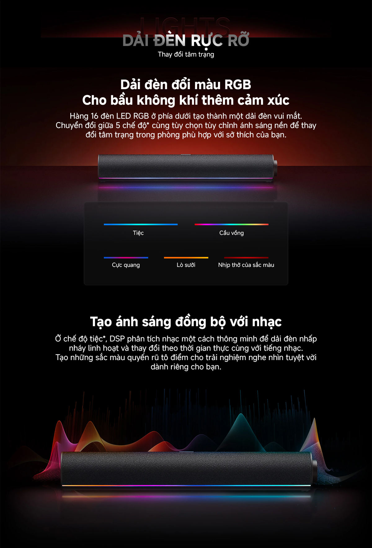 Mô tả Loa Bluetooth Để Bàn Xiaomi Desktop Speaker - Micro Tích Hợp - Kết Nối Bluetooth - Đèn Đổi Màu RGB - 4