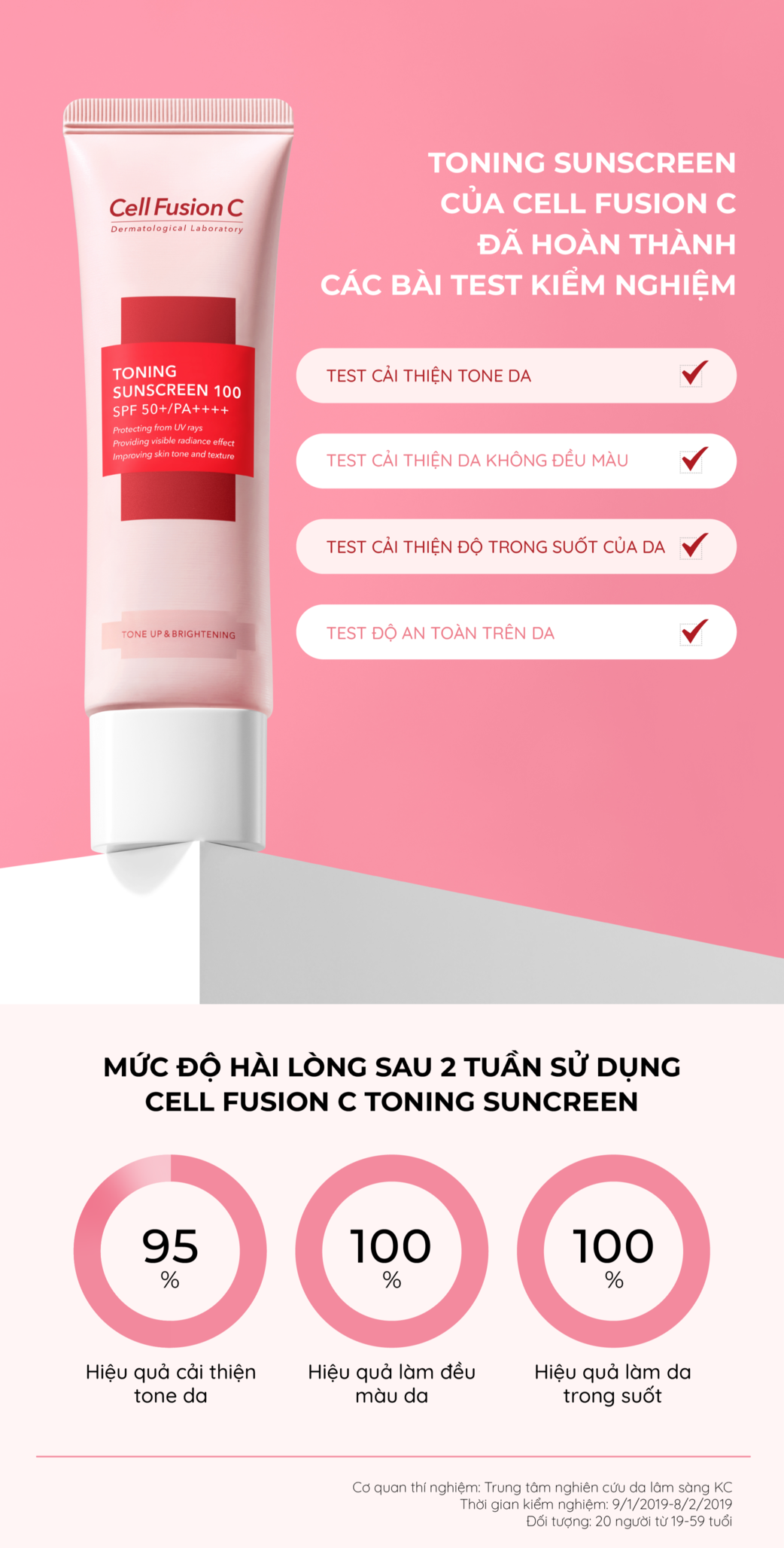 Mô tả Kem chống nắng Cell Fusion C Toning Sunscreen 100 SPF50+ PA++++ dưỡng sáng, nâng tone tự nhiên 50ml - 4