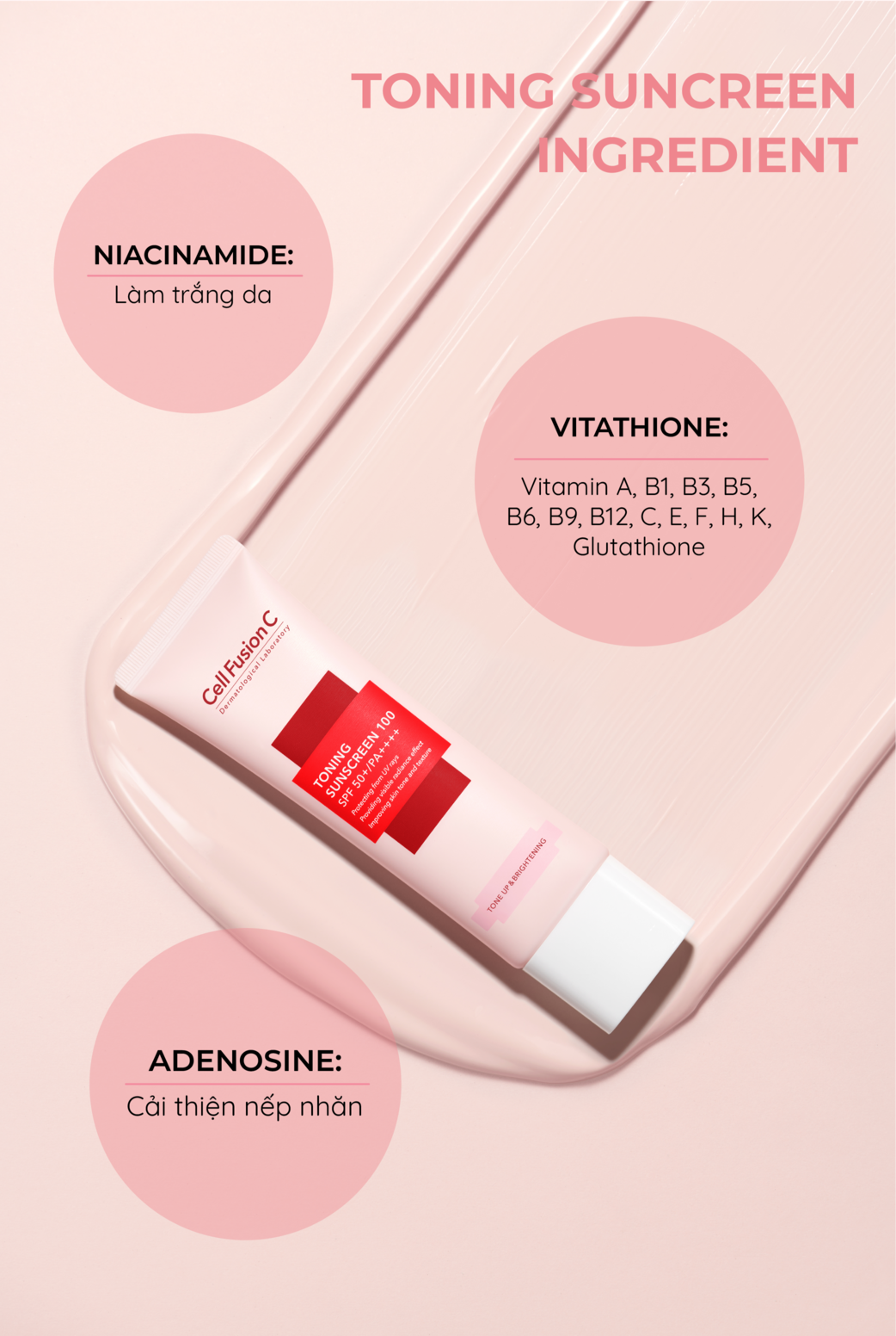Mô tả Kem chống nắng Cell Fusion C Toning Sunscreen 100 SPF50+ PA++++ dưỡng sáng, nâng tone tự nhiên 50ml - 5