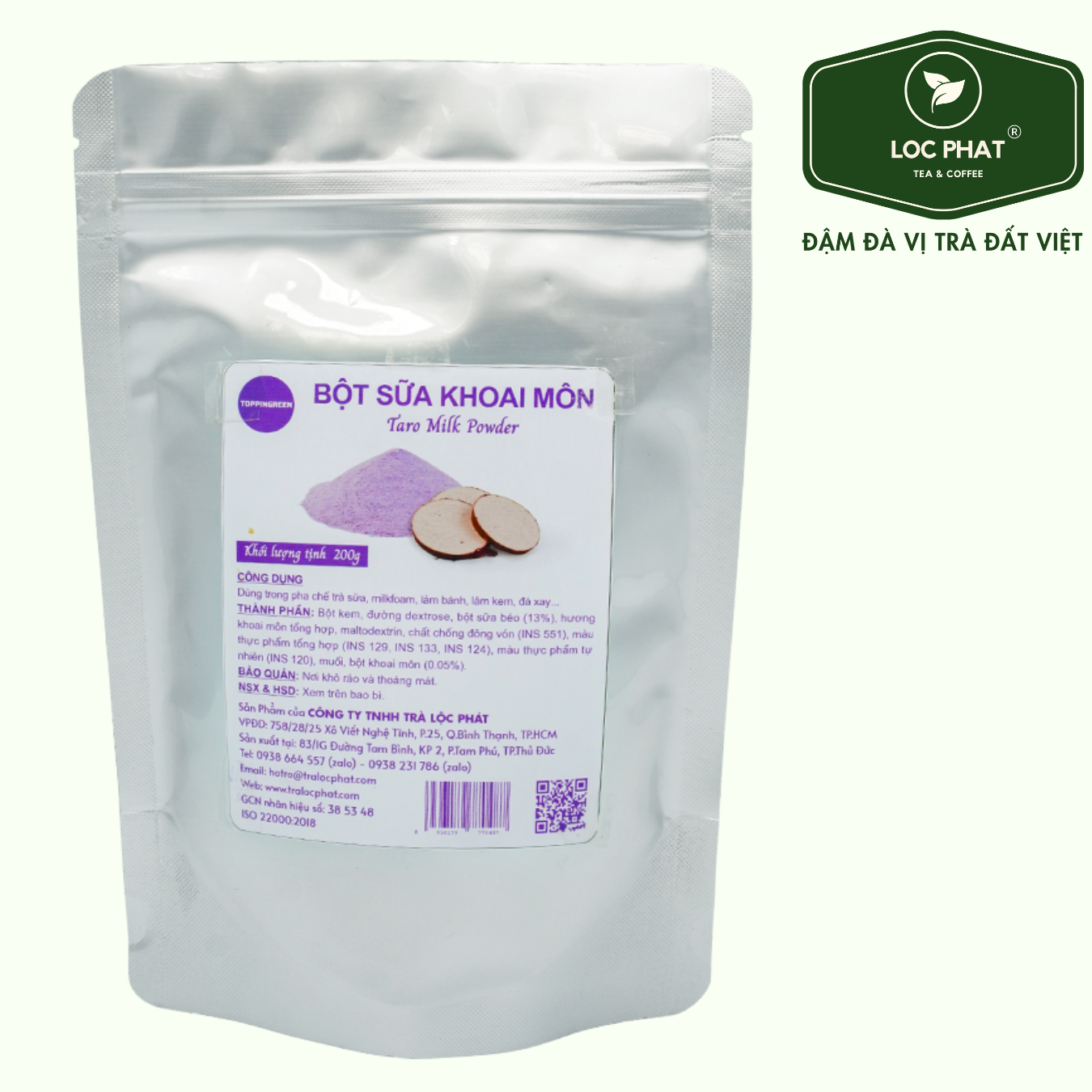 Mô tả BỘT SỮA KHOAI MÔN TOPPINGREEN 200GR - 1
