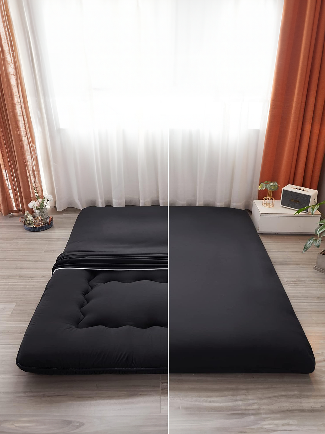 Mô tả Áo bọc nệm 2 mặt Goni cotton tici, vỏ bọc nệm topper đủ màu, kích thước 1m x 2m, 1m2 x 2m, 1m4 x 2m, 1m6 x 2m, 1m8 x 2m - 2