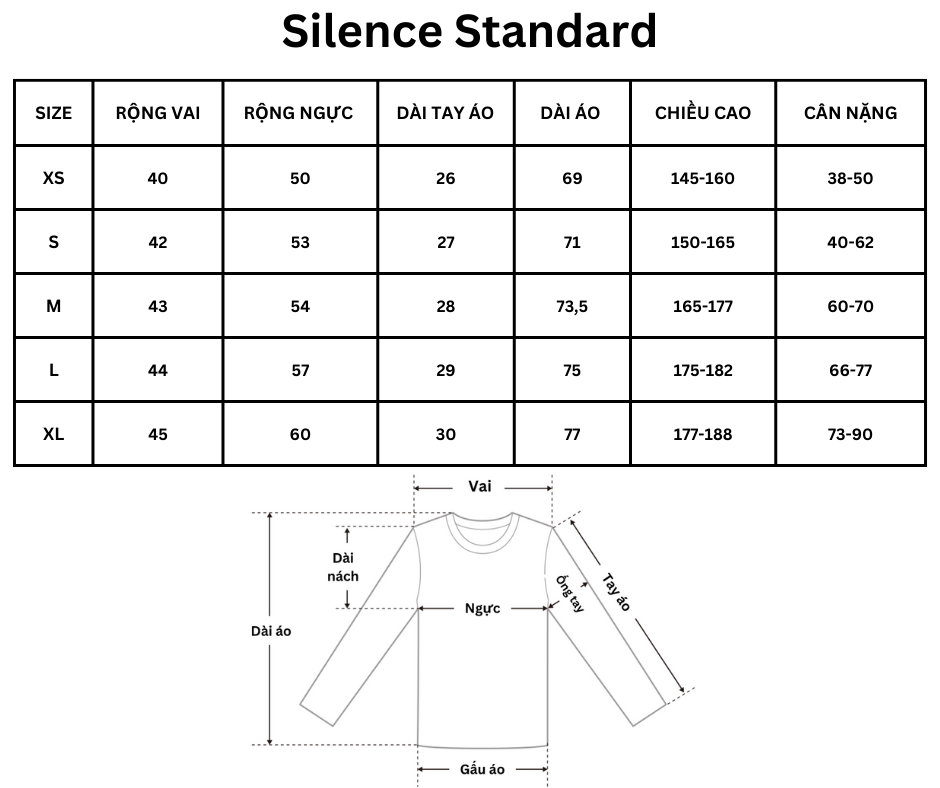 Tổng thể áo sơ mi SilenceStandard Premium Oxford