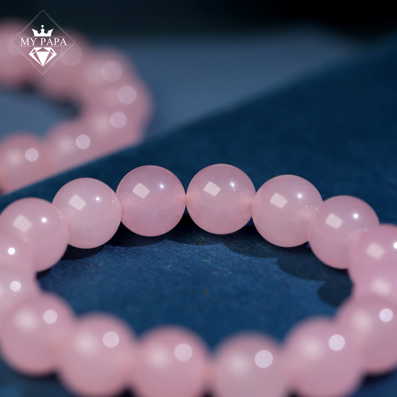 Vòng tay Chalcedony Hồng Brazil MYPAPA - ảnh 5
