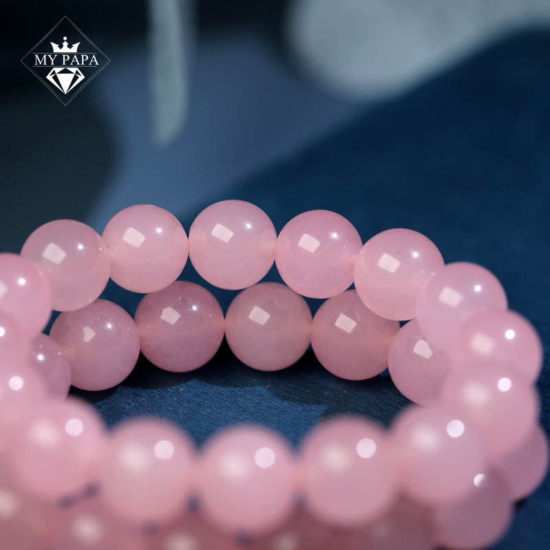Vòng tay Chalcedony Hồng Brazil MYPAPA - ảnh 9