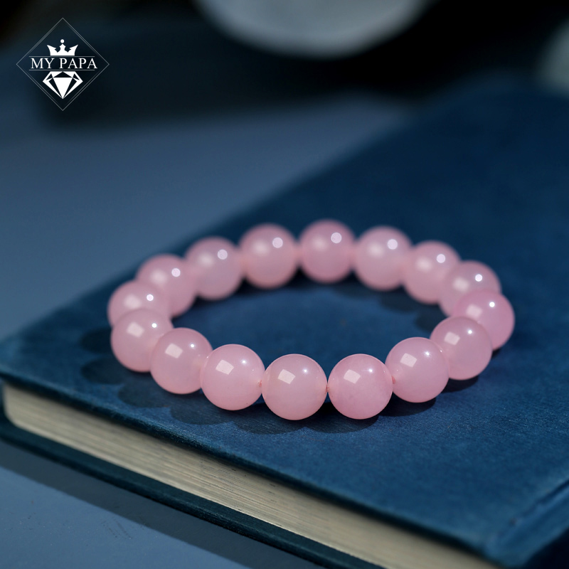 Vòng tay Chalcedony Hồng Brazil MYPAPA - ảnh 1