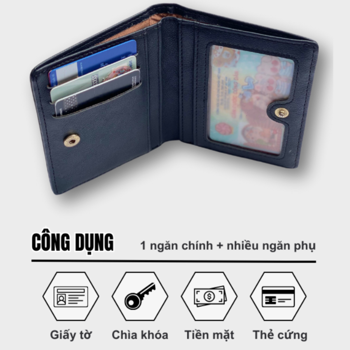 Ví Nữ Mini PERFECT FOR YOU PFY01 - Mở ra