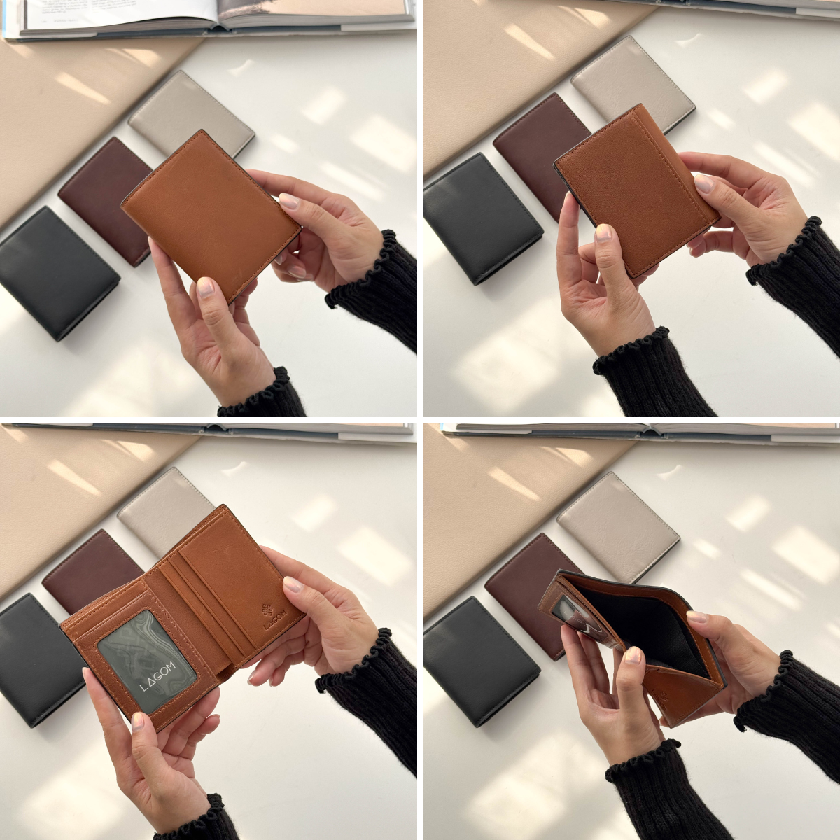 Mô tả Ví da LAGOM Patina dáng đứng - nhỏ gọn và mềm xịn - 2