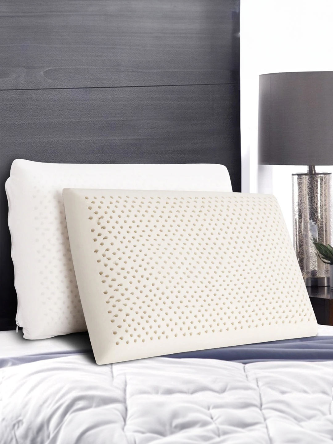 Mô tả Gối Cao Su Goni Care 40x60cm Đàn Hồi Cao, Kháng Khuẩn, Thoáng Khí, Chống Đau Vai Gáy - 1