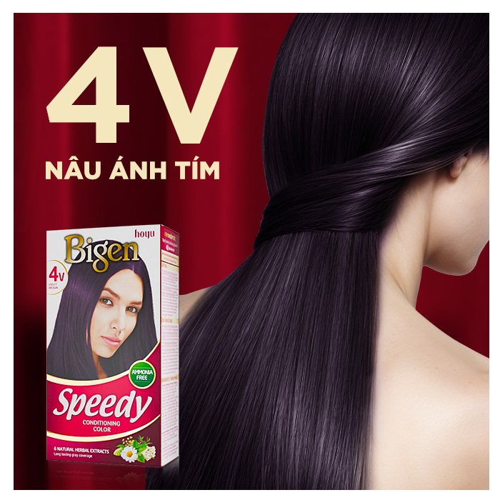 Mô tả Thuốc Nhuộm Tóc Phủ Bạc Dạng Kem Bigen Speedy Conditioning Color-Bigen Số Phủ Bạc Thảo Dược Thời Trang 80ml - 7