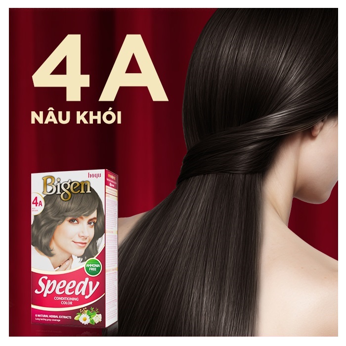 Mô tả Thuốc Nhuộm Tóc Phủ Bạc Dạng Kem Bigen Speedy Conditioning Color-Bigen Số Phủ Bạc Thảo Dược Thời Trang 80ml - 6