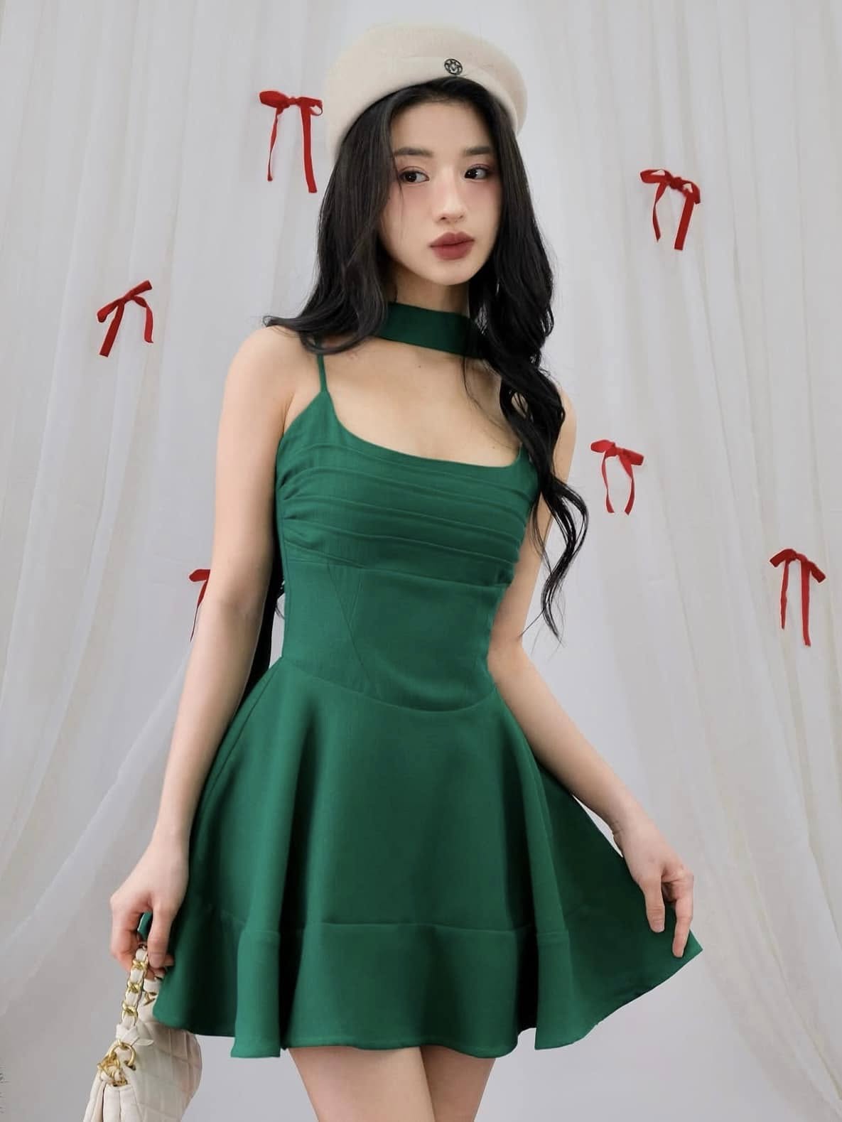 Đầm LEIDY - Đầm 2 dây dáng xòe kèm dây GOLA DESIGNS | Shopee Việt Nam