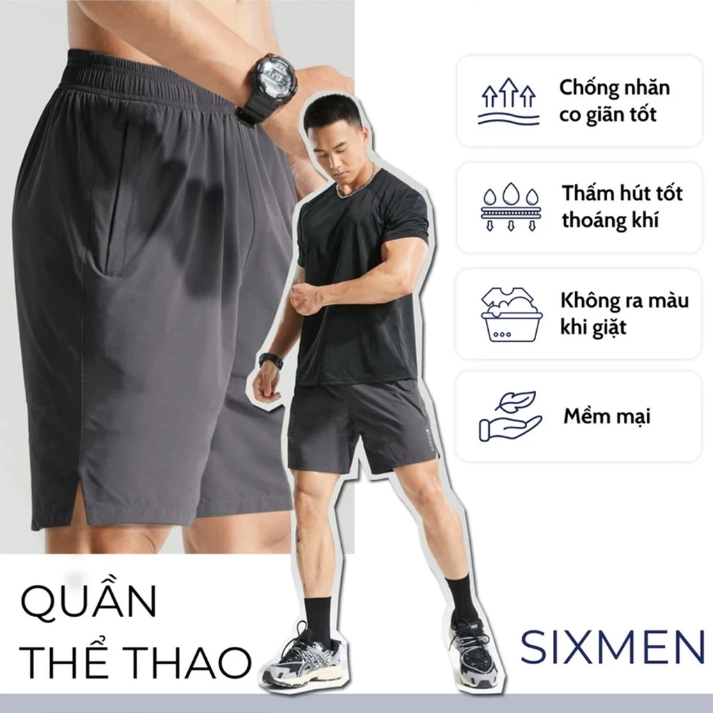 Mô tả Bộ quần áo thể thao SIXMEN [Tặng Kèm Hộp Quà] vải gió cao cấp xịn mềm mại co giãn vận động thoải mái - 3