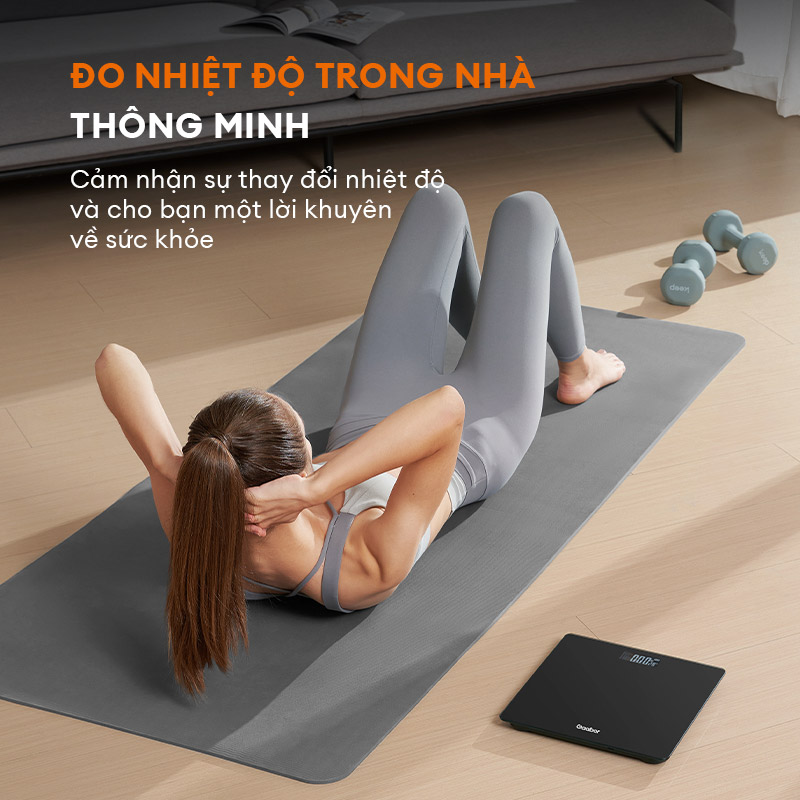Mô tả Cân sức khỏe điện tử thông minh Gaabor GWS-M01A màn hình LED tặng kèm thước dây và pin sạc USB - 9