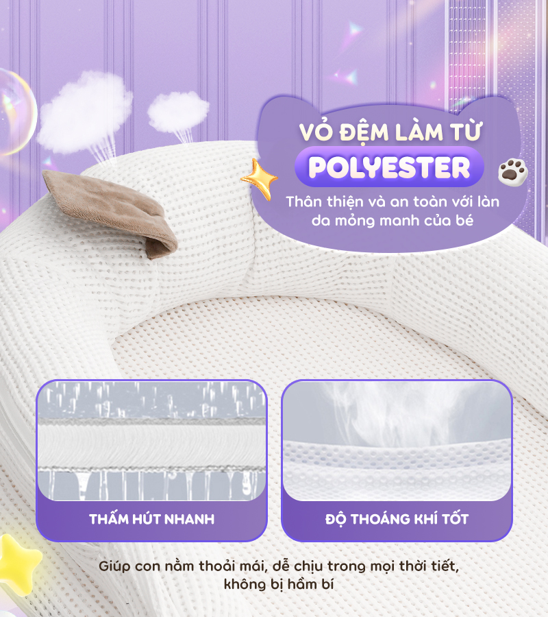Đệm Chilux an toàn cho bé