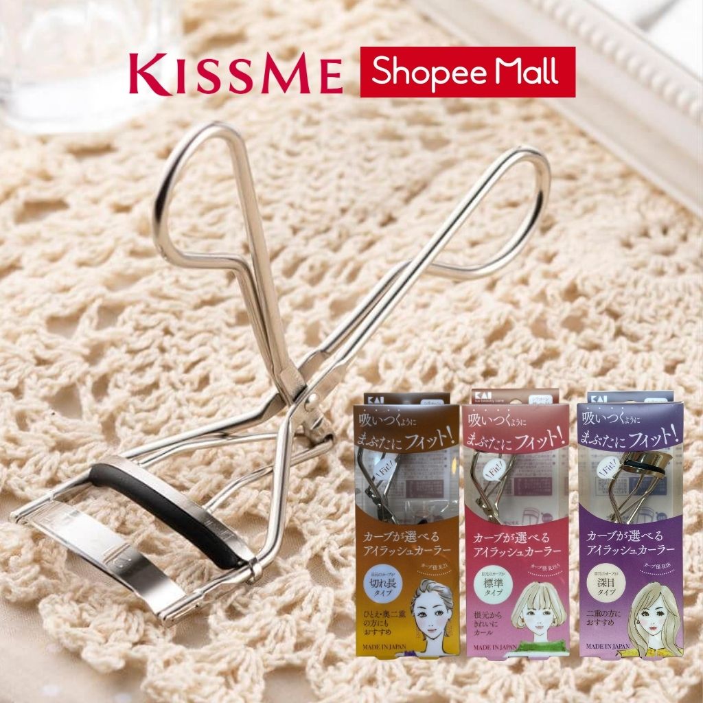Mô tả Bấm mi KAI chuyên dụng thân thép không rỉ dành cho các dáng mắt khác nhau KAI EYELASH CURLER R18, R19.5, R21 - 1