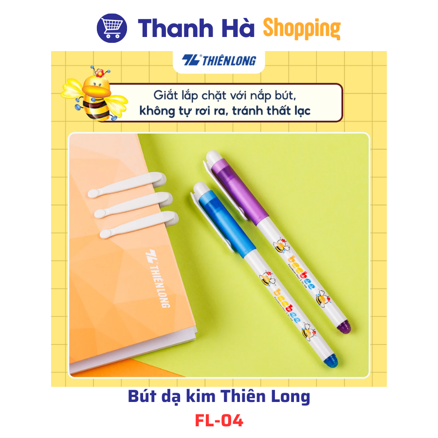 Mô tả Bút dạ kim Thiên Long Bebe FL-04 màu tím - 1