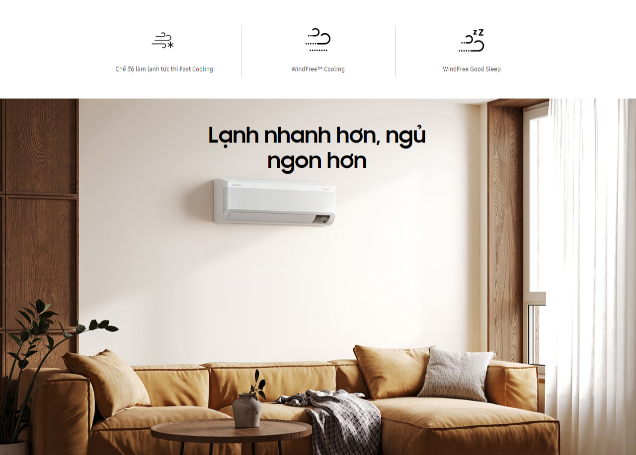 Mô tả Điều hòa Samsung WindFree Wifi Inverter 1.0 HP F-AR10CYFAA - 1